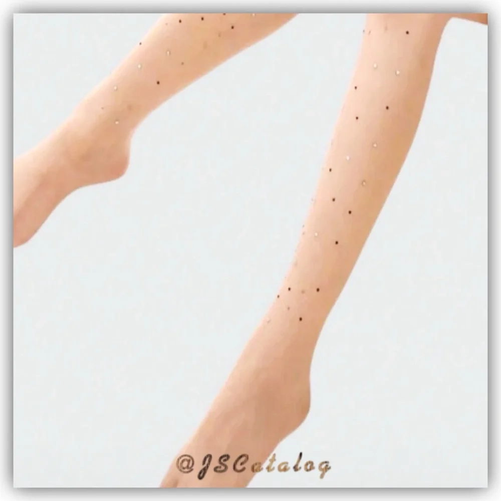 JSCatalog Sparkling Rhinestone Tights - Picture 2 of 3